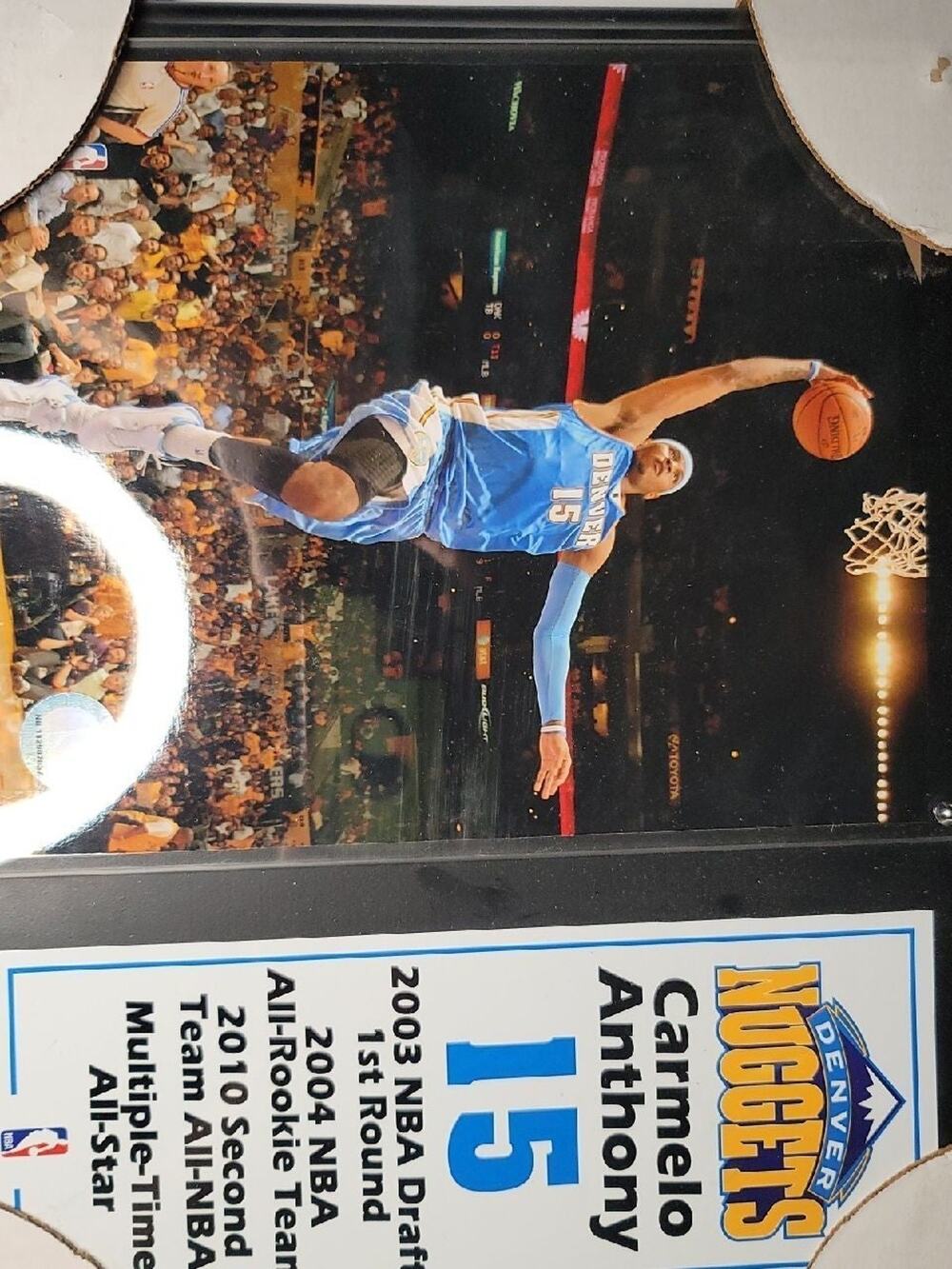 Denver Nuggets Carmelo Anthony Commemorative Plaque